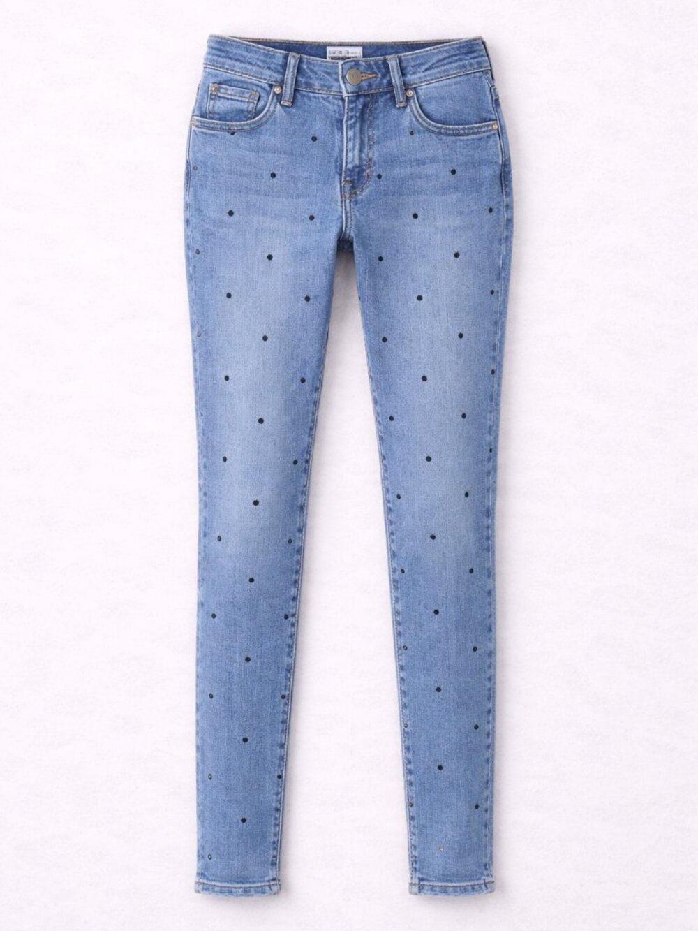 J.Crew 9” High-Rise Toothpick Jeans Polka Dot Women’s 32 Skinny Denim